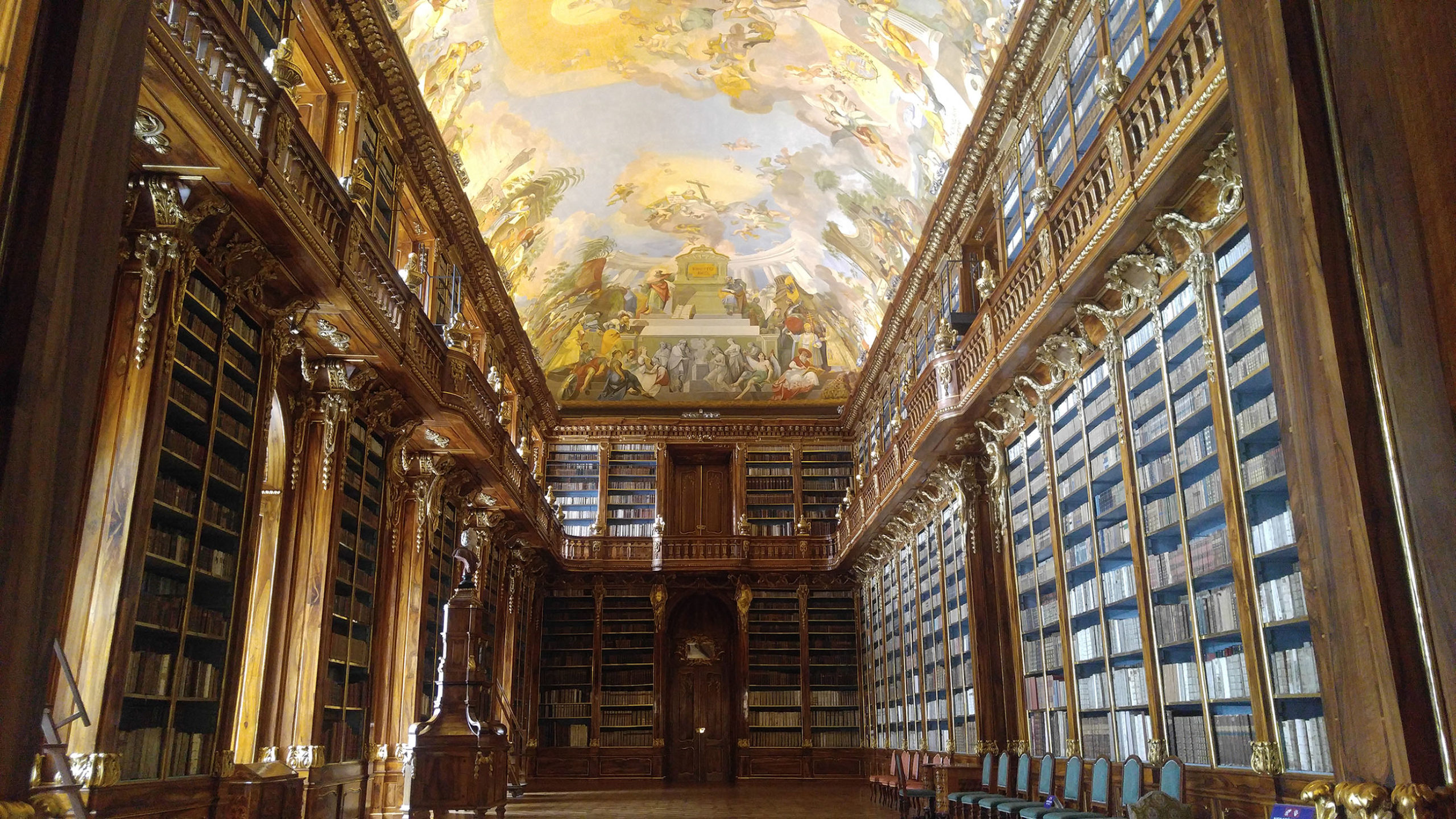 Cesko - Prague - Strahovsky klaster -Strahov Library