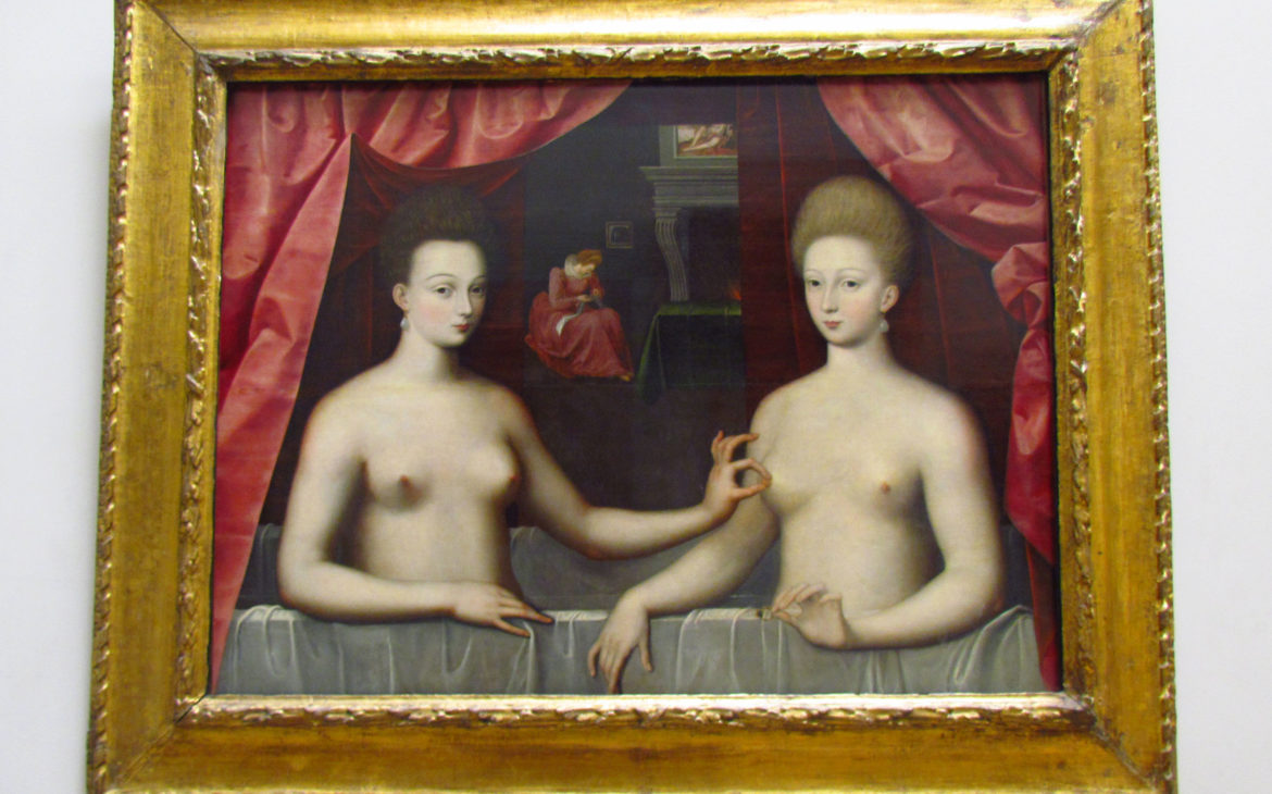 Portrait presume de Gabrielle d Estrees et de sa soeur la duchesse de Villars